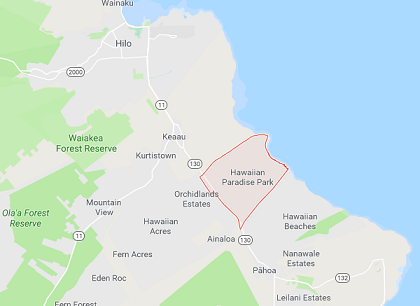 ハワイアンパラダイスパークの地図